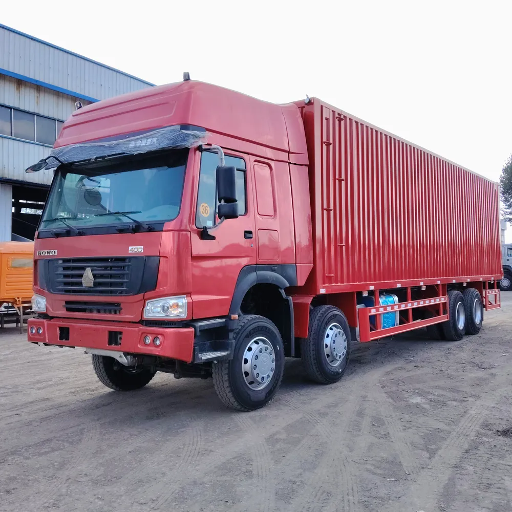 HOWO 8×4 box cargo truck